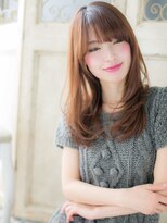 モッズヘア 福岡天神店&nbsp;mod's天神/透明感カラーコーラルオレンジ美髪レイヤーロングa