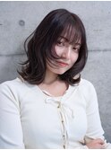 大人可愛い／顔周りレイヤー／ダークブラウン