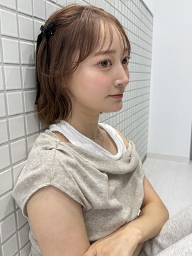 サンドイエナ 横浜店(sand yena) くびレイヤーボブルフネビージュ小顔ワンレンこなれミディ
