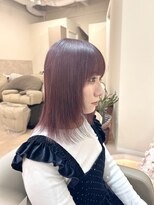 hair studio REO 髪質改善/縮毛矯正【ヘアースタジオ　レオ】&nbsp;カシスパープルカラー