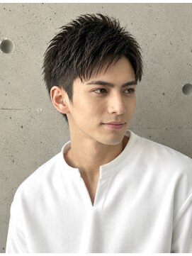 ノア 三宮店(NOA) 【NOA】清潔感爽やかアップバング束感ショート
