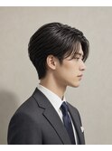 ビジネスシーン/ニュアンスパーマ/毛流れパーマ