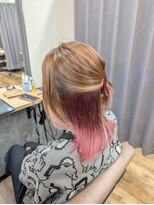 テーラヘアー 南柏店(TELAHAIR)&nbsp;ナチュラルベージュ＆インナーピンク