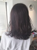 エイト 溝の口店(EIGHT)&nbsp;【EIGHT溝の口】お客様スタイル_デザインカラー切りっぱなしボブ