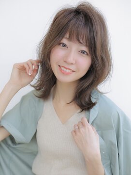 アグ ヘアー クルメン 札幌澄川店(Agu hair culmen) 《Agu hair》伸ばしかけに◎外ハネミディアム