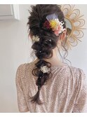 三つ編みパーティーヘアセット結構式☆[布施駅/布施西北口]