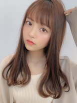 シルクレイ 吉祥寺店(Silk-lei) 大人かわいいフェザーバング小顔テラコッタベージュ30代吉祥寺