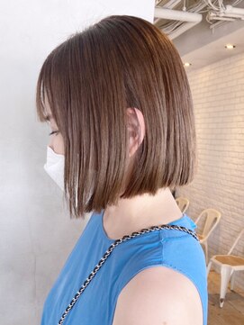 アイティーバイアルバム 下北沢店(IT by ALBUM) オリーブベージュ_ショコラベージュボブルフ_ba346181