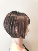 ハイライト×ショートボブ