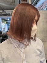 トロニー(TLONY)&nbsp;ピンクベージュ　外はねボブ　stylist/miaki