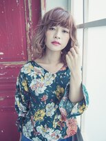 ヘアアンドメイク ルナルナ 天童店(HAIR&MAKE LUNA LUNA) ハイトーンミディアムの艶感ウェーブstyle