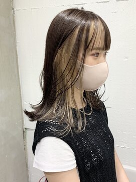 ゲーム 吉祥寺店(GAME) ダブルカラーインナーカラーホワイトベージュケアブリーチ