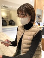 ナイアバイアヌエヌエ(naia by anuenue)&nbsp;ミニボブ×前髪パーマ