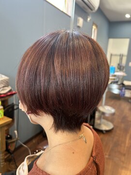 ハーツフィールド(Hearts field) ショートボブ×メテオピンク