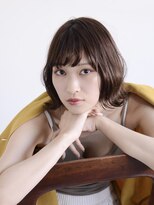 ロアー ヘアー リンク 葛西駅前店(RAWR hair link)&nbsp;【RAWR】ボブヘアミディアム_外ハネスタイル