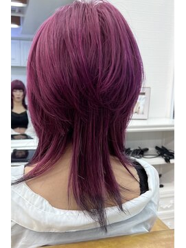 シャルティア(SHALLTIA) ローズピンクウルフ【SHALLTIA山口】【山口派手髪】