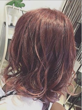 あとりえ月の庭 大人かわいい♪無造作カール ピンクパープル