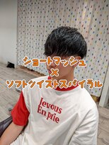 コワファーストナガサキシャンプーボーイ(COIFF1RST NAGASAKI SHAMPOO BOY)&nbsp;ショートマッシュ×ソフトツイストスパイラル