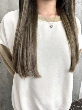 ルーツアイリー 心斎橋(ROOTS IRIE) 編み込みエクステ/外国人風ハイライト/アッシュカラー