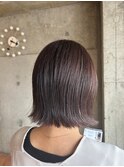 20代30代40代艶カラー×外ハネスタイル大人可愛いボブスタイル