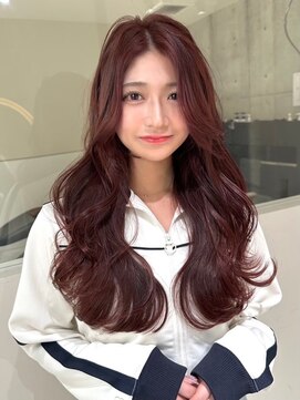 ロンドルピナス 小倉(Lond Lupinus) 顔型別ヘアスタイル特集 /チェリーブラウン /ミニウルフ