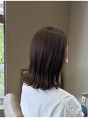 切りっぱなしミディアムベージュブラウン