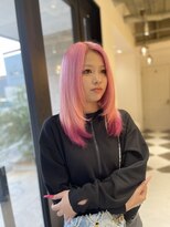 髪屋 紬&nbsp;ピンクカラー/エンドカラー/裾カラー/ピンクベージュ/