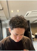 スパイキーショート×ピンパーマ[柏/メンズパーマ]