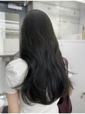 オリーブカラーくすみグレージュ/レイヤーカット 上野