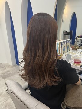 エルクス サッポロ(elux sapporo) 韓国風ゆる巻き×マロングレージュ