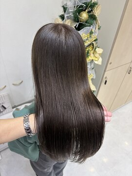 アイズ 横浜(IS) 【KAZUKI指名】縮毛矯正×オリーブグレージュ♪