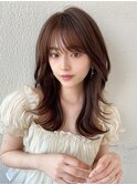【20代30代】さりげないナチュラルレイヤー/小顔/黒髪/暗髪