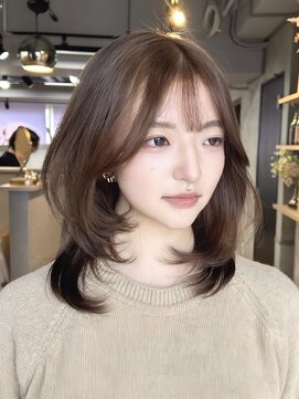 フォート(FORT) 春カラー/ミルクブラウン/ミディアムレイヤー/ハッシュカット