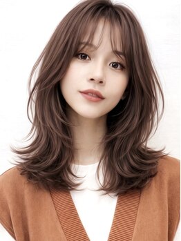 アンク(ank)の写真/ナチュラルに盛れるミリ単位にこだわりのカット♪再現性の高い最旬ヘアをご提案◎前髪/おくれ毛/レイヤー