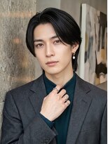 バーシャミ 博多(Baciami) 「色気×清潔感|大人センターパートウルフ」博多/博多メンズ
