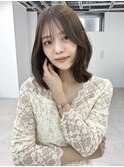 レイヤーカットミディアムレイヤー顔まわりカット