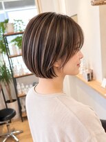 コノアラボ 守谷店(Conoah labo) ダークパープル/ナチュラルショート/ミルクブラウン/夏/守谷