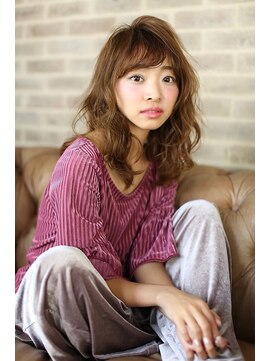 アース コアフュールボーテ 上越店(EARTH coiffure beaute) 大人可愛いナチュラルセミロング