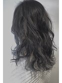 ダークアッシュ　ウェーブスタイル【レセ新松戸ドゥー店】