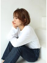 グロスシーループユナイテッド(GROSS C-LOOP UNITED)&nbsp;透け感おもかるボブ×ナチュラルベージュ