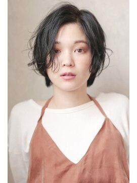 ダークブルー アンニュイショート Elica下北沢 L ソイ コンク バイエリカ 下北沢 Soi Conc By Elica のヘアカタログ ホットペッパービューティー