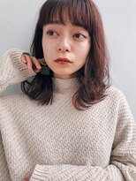 【GARDEN 田中麻由】カシスフォギーベージュ毛先パーマ