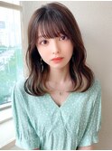 松宮錦糸町ヨシンモリココアベージュ前髪パーマミディアムウルフ