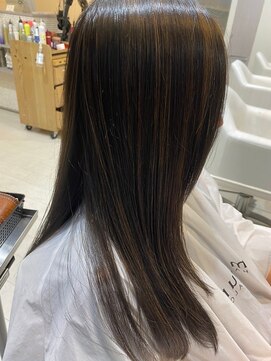 ヘアアンドネイルイミュン(Hair&Nail immune) .さらつや大人ストレート 30代40代50代　藤沢　カラーで髪質改善