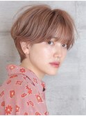 耳かけ丸みマッシュショート