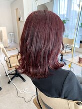 フルールバイアヴァンスクロス(Flulu by avance. cross) ワインレッドカラー、艶カラー、ナチュラルスタイル