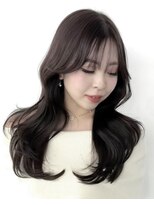 ワン バイ ジエクト(One by The Ect)&nbsp;【レイヤーロング】パープルブラック黒髪アッシュカラー