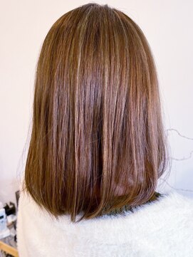 レポヘアー(Repos hair) 20代30代40代大人可愛い髪質改善カラーショコラブラウン艶感