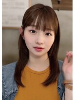 メゾンドムニ 恵比寿(Maison de MUNi)&nbsp;ストレート暖色ミディアムレイヤー髪質改善