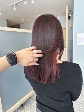 ホネン(honen) カシスピンク×インナーカラー【天神/大名/薬院大通り】